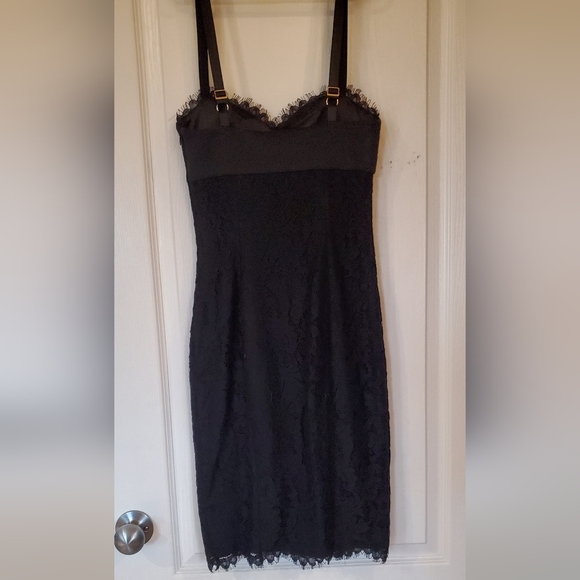 Ted Baker Black lace dress TB size 0 - Picture 8 of 9